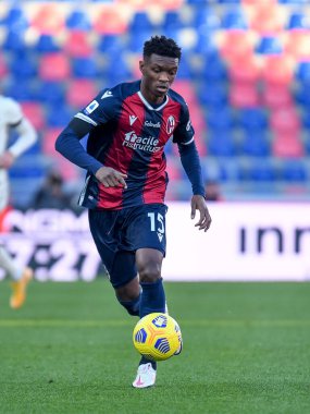 İbrahima Mbaye (Bologna) Bologna FC - AS Roma - İtalyan futbol takımı Serie A match in Bologna, İtalya, 13 Aralık 2020 - Fotoğraf: LM / Ettore Griffoni