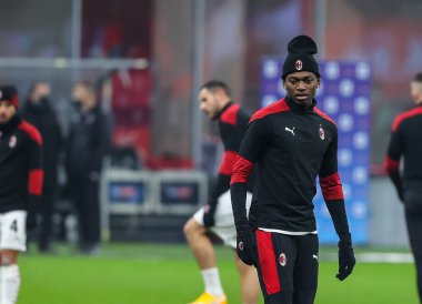 AC Milan 'dan Rafael Leao Serie A 2020 / 21 futbol karşılaşmasında AC Milan ile Parma Calcio arasındaki San Siro Stadyumu, Milan, İtalya - Fotoğraf: FCI / Fabrizio Carabelli / LM