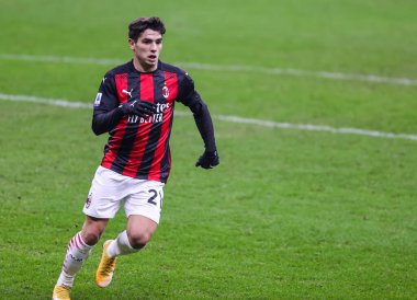 AC Milan takımından Brahim Diaz, 13 Aralık 2020 tarihinde AC Milan ile Parma Calcio arasında oynanan San Siro Stadyumu - Fotoğraf: FCI / Fabrizio Carabelli / LM