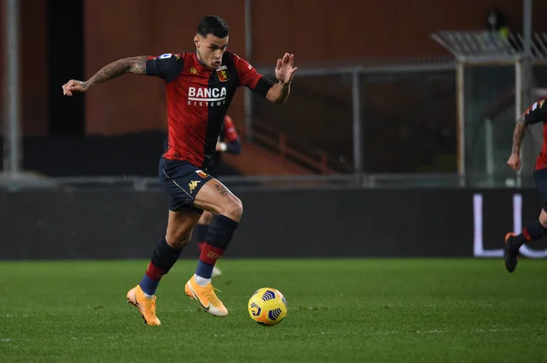 Gianluca Scamacca Génova Durante Génova Cfc Juventus Partido Fútbol Italiano — Foto de Stock