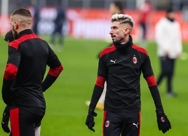 AC Milan 'dan Samu Castillejo Serie A 2020 / 21 futbol karşılaşmasında AC Milan ile Parma Calcio arasındaki San Siro Stadyumu, Milan, İtalya - Fotoğraf: FCI / Fabrizio Carabelli / LM