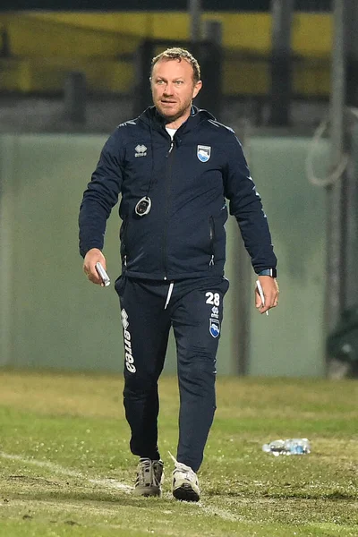 Head Coach Pescara Roberto Breda Pisa Pescara Italian Football League — Φωτογραφία Αρχείου