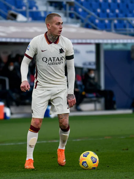 Rick Karsdorp Roma Retrato Durante Bologna Roma Partido Fútbol Italiano — Foto de Stock