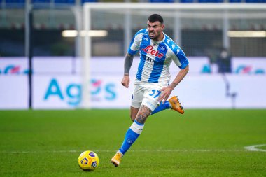 SSC Napoli 'den Andrea Petagna FC Internazionale ve SSC Napoli - İtalyan futbol takımı Serie A karşılaşması, İtalya, 16 Aralık 2020 - Fotoğraf: LM / Luca Rossini