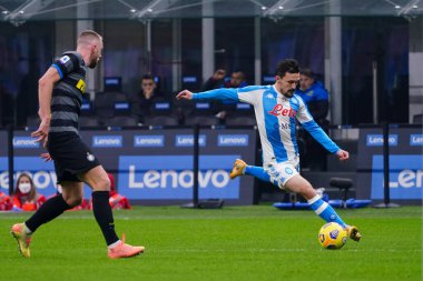 SSC Napoli 'den Mario Rui FC Internazionale-SSC Napoli maçı sırasında - İtalyan futbol serisi A maçı Milano, İtalya, 16 Aralık 2020 - Fotoğraf: LM / Luca Rossini