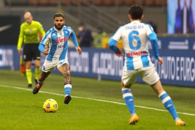 SSC Napoli 'den Lorenzo Insigne FC Internazionale ve SSC Napoli - İtalyan futbol takımı Serie A karşılaşması, İtalya, 16 Aralık 2020 - Fotoğraf: LM / Luca Rossini