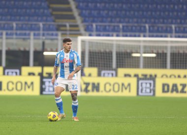 SSC Napoli 'den Giovanni Di Lorenzo 16 Aralık 2020' de San Siro Stadyumu 'nda FC Internazionale ile SSC Napoli arasında oynanan 2020 / 21 futbol karşılaşmasında - Fotoğraf: FCI / Fabrizio Carabelli / LM