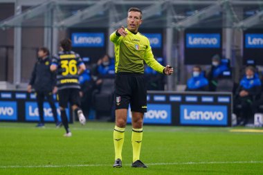 Hakem Davide Massa FC Internazionale - SSC Napoli - İtalya Futbol Serisi A maçı 16 Aralık 2020 - Fotoğraf: LM / Luca Rossini