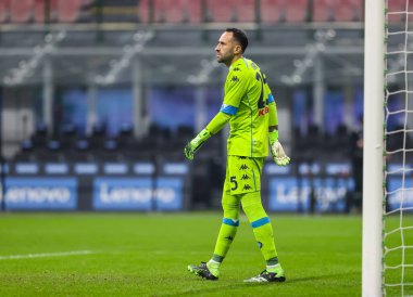 SSC Napoli 'den David Ospina Serie A 2020 / 21 futbol karşılaşması sırasında FC Internazionale ile SSC Napoli arasındaki San Siro Stadyumu, Milano, İtalya - Fotoğraf: FCI / Fabrizio Carabelli / LM