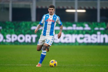SSC Napoli 'den Giovanni Di Lorenzo FC Internazionale ve SSC Napoli - İtalyan futbol takımı Serie A match in Milan, İtalya, 16 Aralık 2020 - Fotoğraf: LM / Luca Rossini