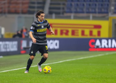 FC Internazionale takımından Matteo Darmian, FC Internazionale ile SSC Napoli arasındaki 16 Aralık 2020 - Fotoğraf: FCI / Fabrizio Carabelli / LM