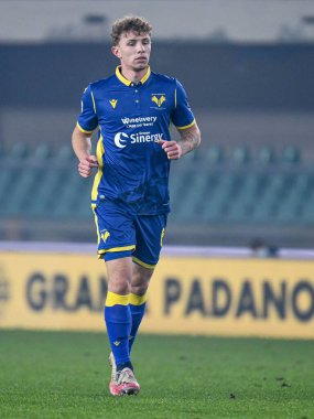 Hellas Verona ve UC Sampdoria maçında Matteo Lovato (Hellas Verona) - İtalyan futbolcu Serie A karşılaşması Verona, İtalya - 16 Aralık 2020