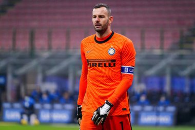 FC Internazionale Milano 'dan Samir Handanoviç FC Internazionale - SSC Napoli - İtalya' nın Milano kentinde oynanan Serie A maçı, 16 Aralık 2020 - Fotoğraf: LM / Luca Rossini
