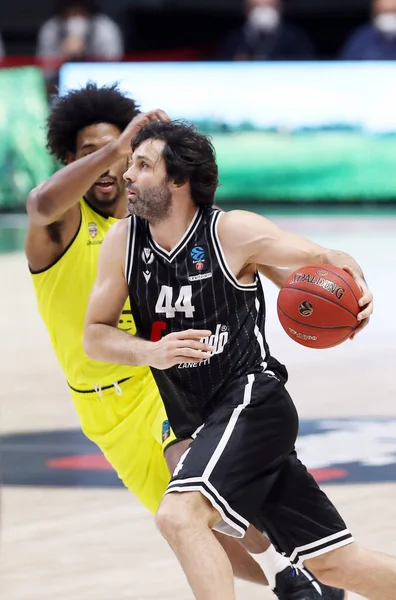 2020 Milos Teodosic Segafredo Virtus Bologna Podczas Meczu Eurocup Virtus — Zdjęcie stockowe