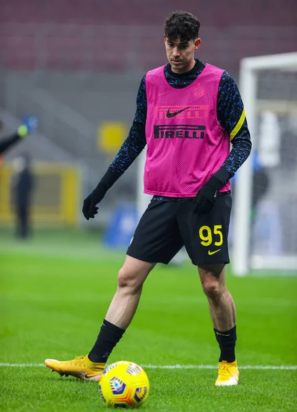 FC Internazionale 'den Alessandro Bastoni 16 Aralık 2020' de San Siro Stadyumu 'nda FC Internazionale ile SSC Napoli arasında oynanan 2020 / 21 futbol karşılaşmasında - Fotoğraf: FCI / Fabrizio Carabelli / LM