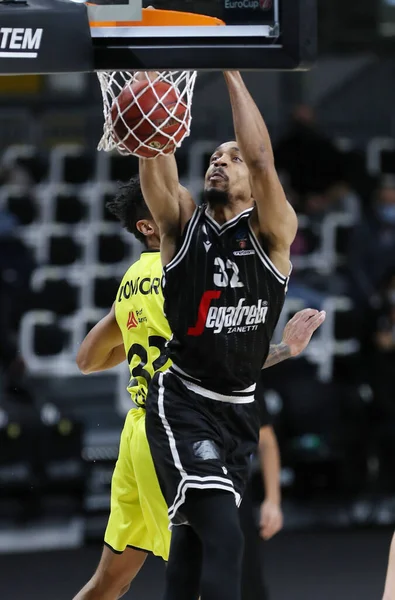 2020 Vince Hunter Segafredo Virtus Bologna Durante Partido Eurocup Virtus — Foto de Stock