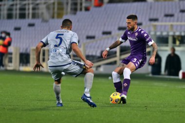 Cristiano Biraghi (ACF Fiorentina) 19 Aralık 2020 tarihinde Floransa 'da oynanan AFC Fiorentina - Hellas Verona, Stadio Artemio Franchi futbol karşılaşmasında