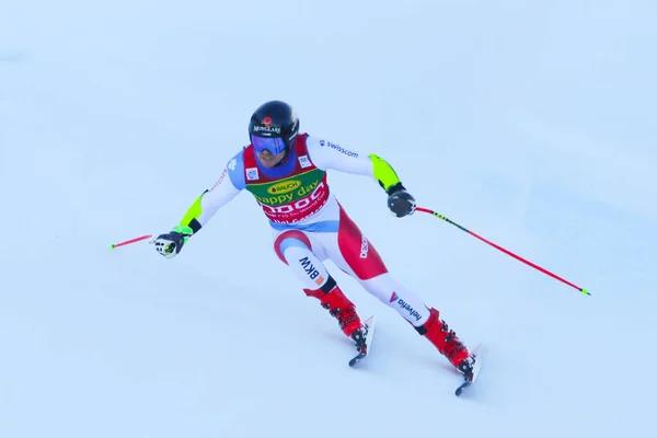 Caviezel Mauro Sui Second Classified Fis Ski World Cup Super — стокове фото