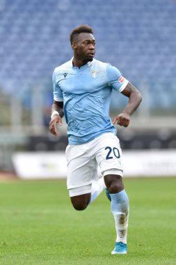 ROME, ITALY - 6 Ocak 2021 'de İtalya / İtalya / LiveMedia' da SS Lazio ile ACF Fiorentina arasında oynanan Serie A futbol karşılaşması sırasında SS Lazio 'dan Felipe Caicedo