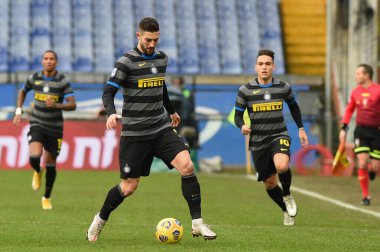 Roberto Gagliardini (Inter) UC Sampdoria vs FC Internazionale - İtalyan futbol takımı Serie A maçında Cenova, İtalya 'da 6 Ocak 2021 - Fotoğraf: LM / Danilo Vigo