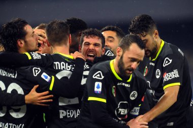 Spezia Calcio 'nun SSC Napoli-Spezia Calcio maçı sırasında mutluluğu - İtalyan futbol serisi A karşılaşması Napoli, İtalya' da, Ocak 06, 2021 - Fotoğraf: LM / Renato Olimpio