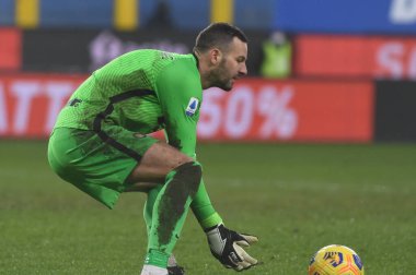 Samir Handanoviç (inter) UC Sampdoria vs FC Internazionale - İtalyan futbol takımı Serie A maçında Cenova, İtalya 'da 06 Ocak 2021 - Fotoğraf: LM / Danilo Vigo