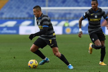 Alexis Sanchez (Inter) UC Sampdoria vs FC Internazionale - İtalyan futbol serisi A maçı Cenova, İtalya, Ocak 06, 2021 - Fotoğraf: LM / Danilo Vigo