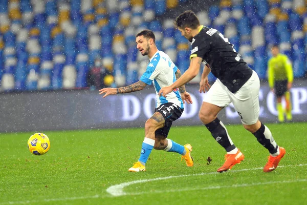 Matteo Politano Napoli Durante Ssc Napoli Spezia Calcio Partida Série — Fotografia de Stock