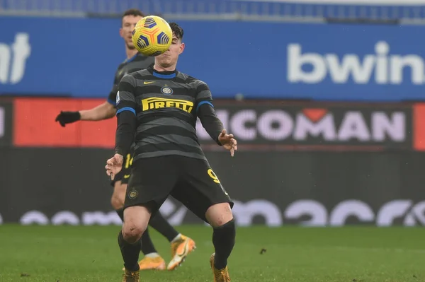 Alessandro Bastoni Inter Durante Sampdoria Internazionale Partida Série Futebol Italiano — Fotografia de Stock