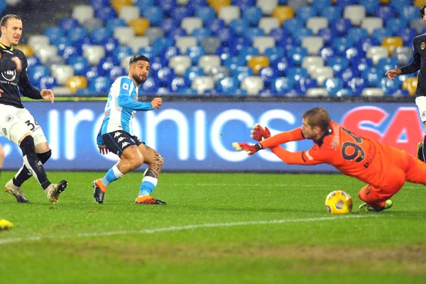 Lorenzo Insigne Napoli Ssc Napoli Spezia Calcio Karşı Talya Futbol — Stok fotoğraf