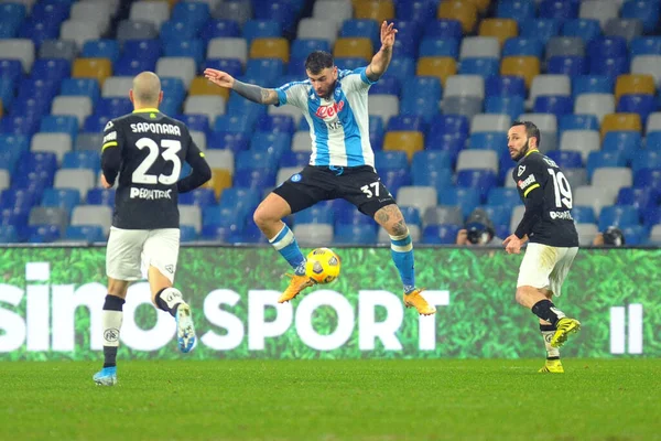 Andrea Petagna (Napoli) SSC Napoli ve Spezia Calcio - İtalyan futbol takımı Serie A maçı Napoli, İtalya 'da, Ocak 06, 2021 - Fotoğraf: LM / Renato Olimpio