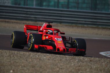Callium Ilott, Ferrari Sürücü Accademy Fiorano, Modena 'da Ferrari SF71H kullanıyor. Callum Ilott Ferrari SF71H Formula 12021 özel testi sırasında - Formula 1 Şampiyonluğu IN Fiorano (MO), İtalya, 29 Ocak 2021 - Kredi: LM / Alessio De Marco