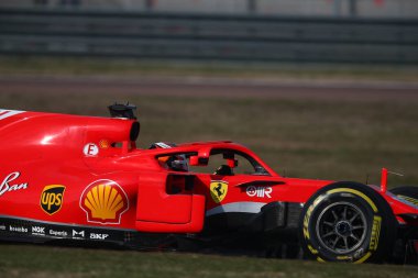 Callium Ilott, Ferrari Sürücü Accademy Fiorano, Modena 'da Ferrari SF71H kullanıyor. Callum Ilott Ferrari SF71H Formula 12021 özel testi sırasında - Formula 1 Şampiyonluğu IN Fiorano (MO), İtalya, 29 Ocak 2021 - Kredi: LM / Alessio De Marco