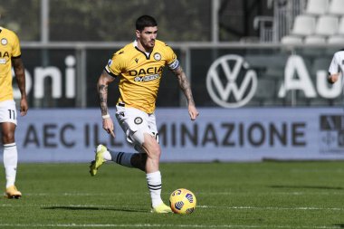 Udinese Calcio takımından Rodrigo De Paul, Spezia Calcio ve Udinese Calcio - İtalyan futbolu serisi A maçı La Spezia, İtalya, 31 Ocak 2021 - Fotoğraf: LM / Matteo Papini