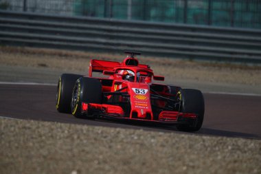 Callium Ilott, Ferrari Sürücü Accademy Fiorano, Modena 'da Ferrari SF71H kullanıyor. Callum Ilott Ferrari SF71H Formula 12021 özel testi sırasında - Formula 1 Şampiyonluğu IN Fiorano (MO), İtalya, 29 Ocak 2021 - Kredi: LM / Alessio De Marco
