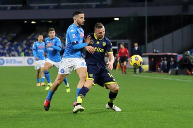 Jasmin Kurtic (Parma Calcio 1913) Konstantinos Manolas (SSC Napoli) Napoli - Parma, Stadio Diego Armando Maradona arasında 31 Ocak 2021 tarihinde Napoli İtalya / LiveMedia