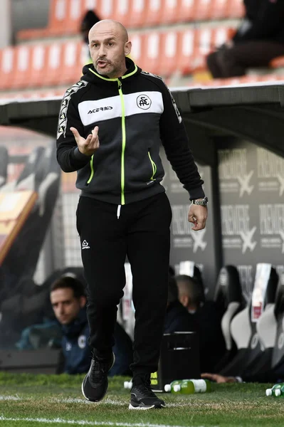 Vincenzo Italiano Manager Spezia 1906 Gestures Spezia Calcio Udinese Calcio — Foto de Stock