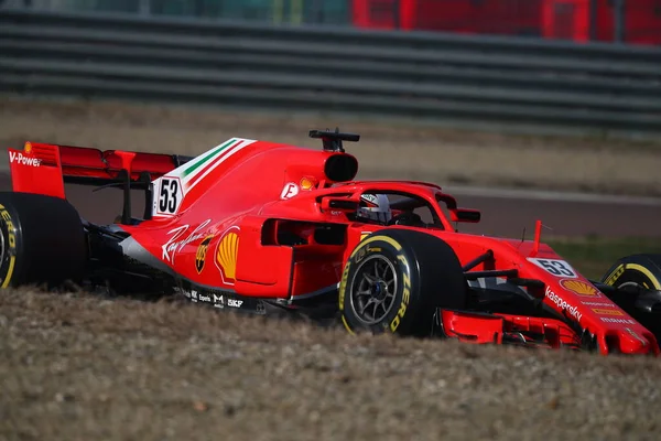 Cálio Ilott Ferrari Driver Accademy Conduzir Ferrari Sf71H Fiorano Modena — Fotografia de Stock