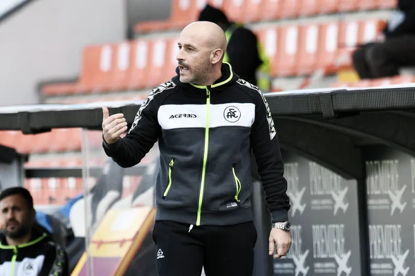 Vincenzo Italiano Manager Spezia 1906 Gestures Spezia Calcio Udinese Calcio — Foto de Stock