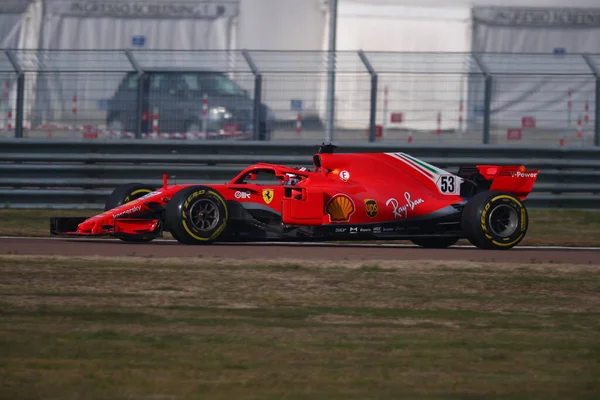 Callium Ilott Ferrari Driver Accademy Conduce Ferrari Sf71H Fiorano Módena — Foto de Stock