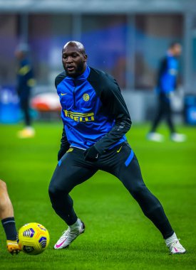 FC Internazionale 'den Romelu Lukaku, Benevento Calcio - İtalyan futbol takımı Serie A - 30 Ocak 2021 - Fotoğraf: LM / Fabrizio Carabelli
