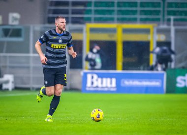 FC Internazionale 'den Milan Skriniar, Benevento Calcio - İtalyan futbol serisi A karşılaşması 30 Ocak 2021 - Fotoğraf: LM / Fabrizio Carabelli