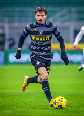 FC Internazionale 'den Nicolo Barella FC Internazionale, Benevento Calcio' ya karşı - İtalyan futbol serisi A karşılaşması 30 Ocak 2021 - Fotoğraf: LM / Fabrizio Carabelli