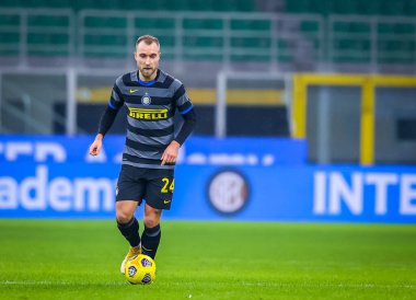 FC Internazionale 'den Christian Eriksen FC Internazionale, Benevento Calcio' ya karşı - İtalyan futbol serisi A karşılaşması 30 Ocak 2021 - Fotoğraf: LM / Fabrizio Carabelli
