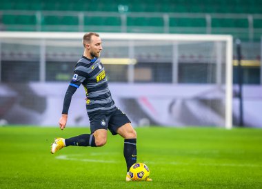 FC Internazionale 'den Christian Eriksen FC Internazionale, Benevento Calcio' ya karşı - İtalyan futbol serisi A karşılaşması 30 Ocak 2021 - Fotoğraf: LM / Fabrizio Carabelli