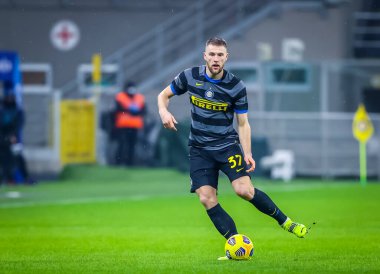 FC Internazionale 'den Milan Skriniar, Benevento Calcio - İtalyan futbol serisi A karşılaşması 30 Ocak 2021 - Fotoğraf: LM / Fabrizio Carabelli