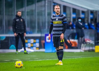 FC Internazionale 'den Christian Eriksen FC Internazionale, Benevento Calcio' ya karşı - İtalyan futbol serisi A karşılaşması 30 Ocak 2021 - Fotoğraf: LM / Fabrizio Carabelli
