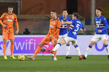 Cristiano Ronaldo (Juventus), ADRIEN SILVA (Sampdoria) UC Sampdoria vs Juventus FC - İtalyan futbol takımı Serie A maç, Genova, İtalya, 30 Ocak 2021 - Fotoğraf: LM / Danilo Vigo