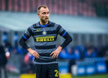 FC Internazionale 'den Christian Eriksen FC Internazionale, Benevento Calcio' ya karşı - İtalyan futbol serisi A karşılaşması 30 Ocak 2021 - Fotoğraf: LM / Fabrizio Carabelli