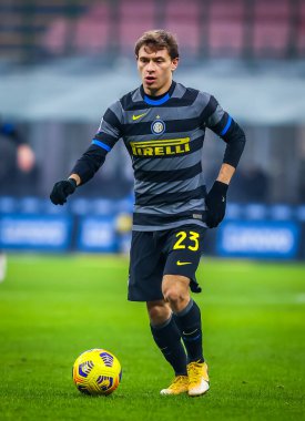 FC Internazionale 'den Nicolo Barella FC Internazionale, Benevento Calcio' ya karşı - İtalyan futbol serisi A karşılaşması 30 Ocak 2021 - Fotoğraf: LM / Fabrizio Carabelli